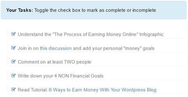 Wealthy Affiliate Review -Task-based training
