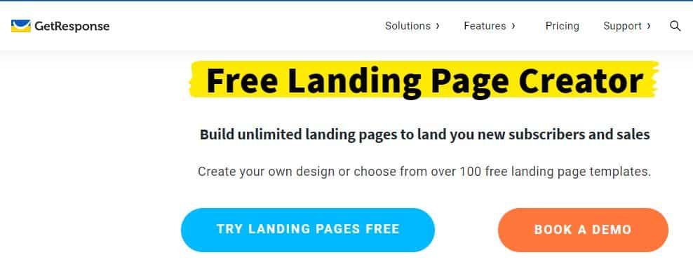 GetResponse Landing Page Builder