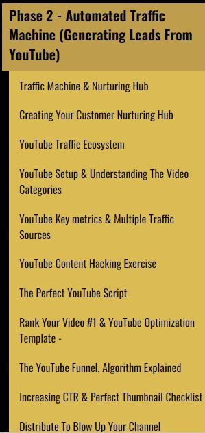 Phase 2 about Automated Traffic Machine and Generating Leads From YouTube