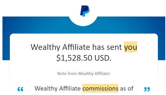 Wealthy Affiliate Payments