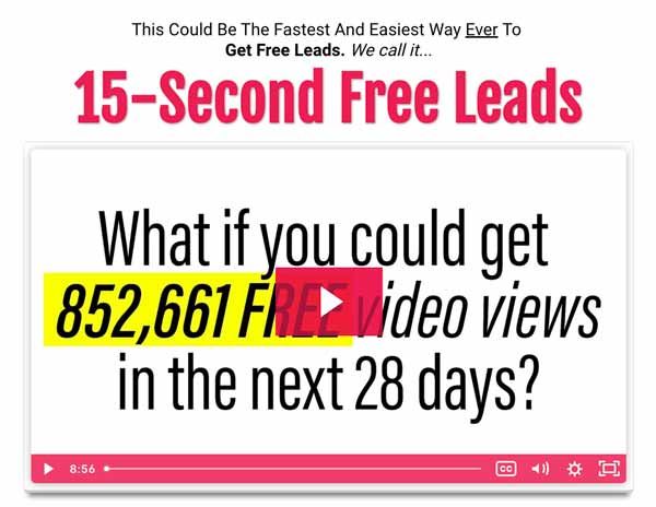 What is the 15 Second Free Leads